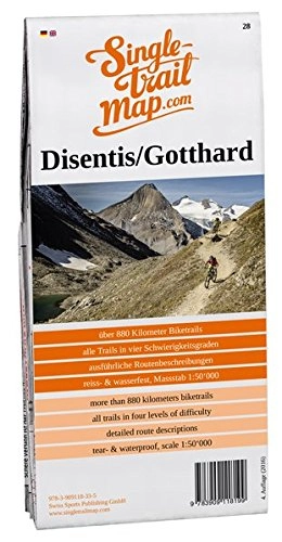 Mountainbike-Bücher : Singletrail Map 028 Disentis / Gotthard (Singletrail Map / Die Singletrail Maps sind die bekanntesten Mountainbike-Karten der Alpen.)