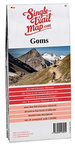 Mountainbike-Bücher : Singletrail Map 033 Goms / Aletsch: Mountainbike-Karte für das Goms (Singletrail Map / Die Singletrail Maps sind die bekanntesten Mountainbike-Karten der Alpen.)