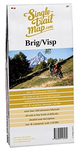 Mountainbike-Bücher : Singletrail Map 034 Brig / Visp (Singletrail Map / Die Singletrail Maps sind die bekanntesten Mountainbike-Karten der Alpen.)