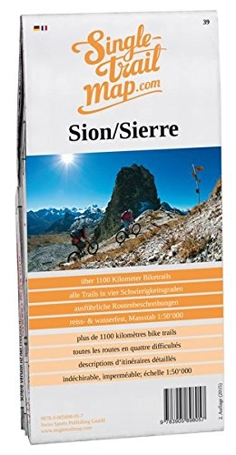 Mountainbike-Bücher : Singletrail Map 039 Sion / Sierre (Singletrail Map / Die Singletrail Maps sind die bekanntesten Mountainbike-Karten der Alpen.)