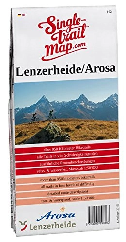 Mountainbike-Bücher : Singletrail Map 102 Lenzerheide / Arosa (Singletrail Map / Die Singletrail Maps sind die bekanntesten Mountainbike-Karten der Alpen.)