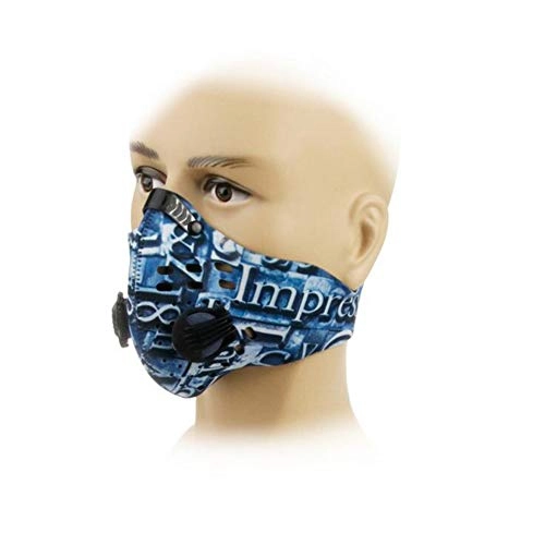 Mountain Bike Face Mask : LAIABOR Dustproof Mask Earloop Velcro Anti-Pollution Carbon Filtration Exhaust Gas Anti Pollen Allergy For Motorcycle Mountain-Biking, Color4