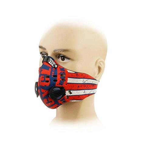 Mountain Bike Face Mask : LAIABOR Dustproof Mask Earloop Velcro Anti-Pollution Carbon Filtration Exhaust Gas Anti Pollen Allergy For Motorcycle Mountain-Biking, Color5