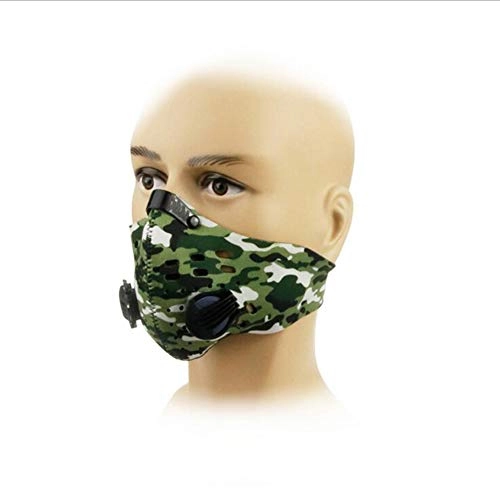 Mountain Bike Face Mask : LAIABOR Dustproof Mask Earloop Velcro Anti-Pollution Carbon Filtration Exhaust Gas Anti Pollen Allergy For Motorcycle Mountain-Biking, Color7