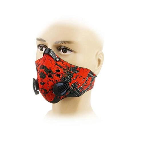 Mountain Bike Face Mask : LAIABOR Dustproof Mask Earloop Velcro Anti-Pollution Carbon Filtration Exhaust Gas Anti Pollen Allergy For Motorcycle Mountain-Biking, Color8