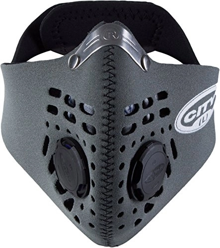 Mountain Bike Face Mask : Respro City Mask Grey Large One Size, 0059