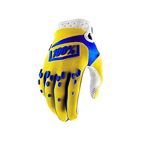 Mountain Bike Gloves : 100% Airmatic Unisex Adult Mountain Bike Glove, Yellow