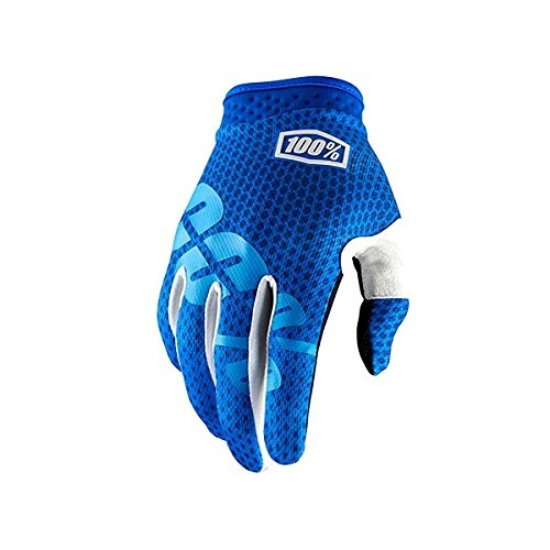 Mountain Bike Gloves : 100% iTrack Unisex Adult Mountain Bike Glove, Blue Small