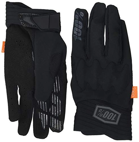 Mountain Bike Gloves : 1002I|#100% Men Cognito 100% Glove Gloves - Black / Charcoal, X-Large