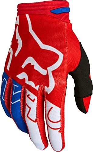 Mountain Bike Gloves : 180 Skew Gloves White / Red / Blue M