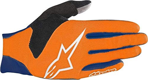 Mountain Bike Gloves : Alpinestars Aero V3 Gloves, Poseidon Blue Energy Orange, Large