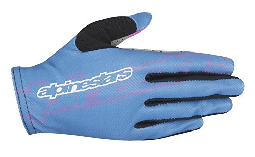 Mountain Bike Gloves : Alpinestars Men's Stella F-Lite Gloves, Nepal Blue / Raspberry Rose, Large