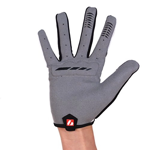 Mountain Bike Gloves : Barnett BG-01 Long Bike Cycling Gloves Light, Isolating, High-performance Full Finger White (2XL)