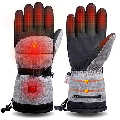 Mountain Bike Gloves : Cihely Heated Gloves Winter Gloves For Men Women AA Battery Operated Waterproof Touch Screen Ski Gloves Hand Warmers For Winter Sports Skiing Cycling Hiking