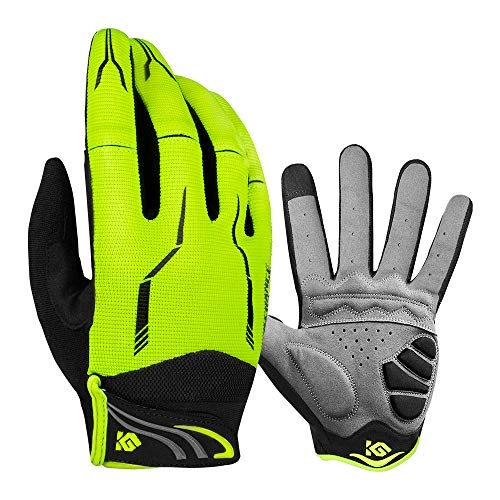 Mountain Bike Gloves : Cool Change Full Finger Bike Gloves Unisex Outdoor Touch Screen Cycling Gloves Road Mountain Bike Bicycle Gloves (Green, L)