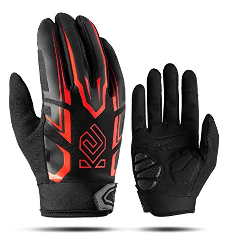 Mountain Bike Gloves : CoolChange Cycling Gloves Motorcycle Mountain Bike Gloves Gel Padded Full Finger Bicycle Gloves for Men Women Antiskid Touch Screen