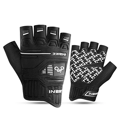 Mountain Bike Gloves : Cycling Gloves Men's Summer MTB Gloves Women's Half Finger Inbike Multiple TPR Thickening Protects Hands WH M
