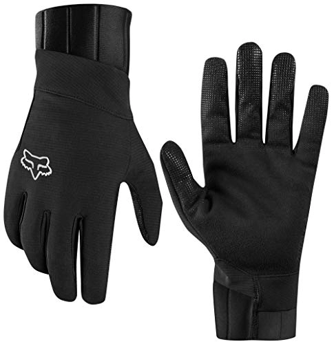 Mountain Bike Gloves : Fox Defend Pro Fire Mens Mountain Bike Gloves - Black / Logo, Medium / Full Finger Mitt MTB Mitten Trail Bicycle Cycling Cycle Ride Hand Enduro Wear Water Rain Resistant Lightweight Adult Male Clothing