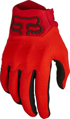 Mountain Bike Gloves : Fox Racing Men's Bomber LT Mountain Biking Glove, Fluorescent RED, Medium