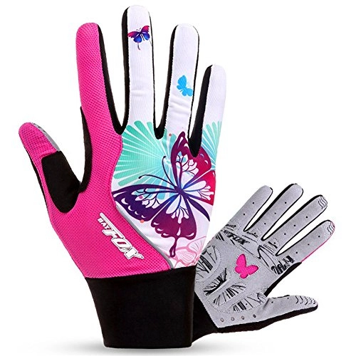 Mountain Bike Gloves : FreeMaster Full Finger Gel Girl's Cycling Gloves Touch Screen Sport Women's Half Fingerless Mountain Road Gloves Bicycle Bike Mittens Pink