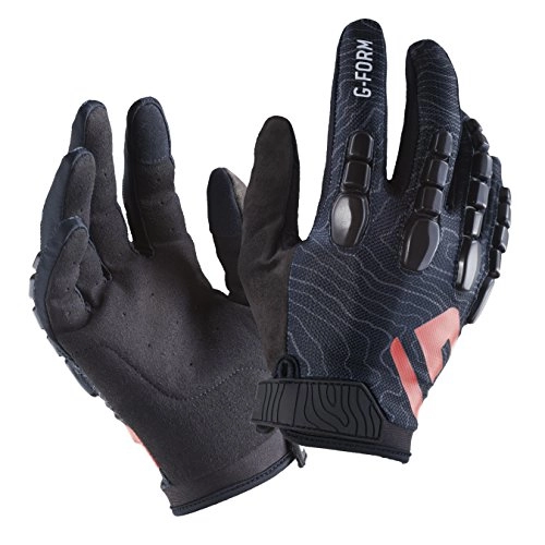 Mountain Bike Gloves : G-Form Unisex's Pro Trail Gloves(1 Pair), Black Topo, Adult X-Large, XL