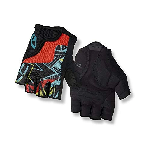 Mountain Bike Gloves : Giro Bravo Junior Children's Cycling Gloves Short Black / blue / red 2018: Size L