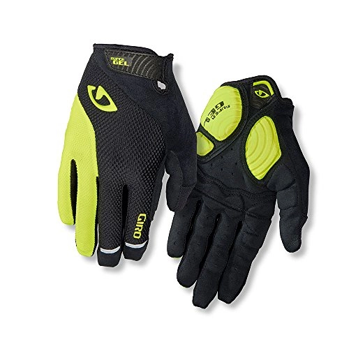 Mountain Bike Gloves : Giro Unisex – Adult's STRADE DURE LF Cycling Gloves, Black / Highlight Yellow, L
