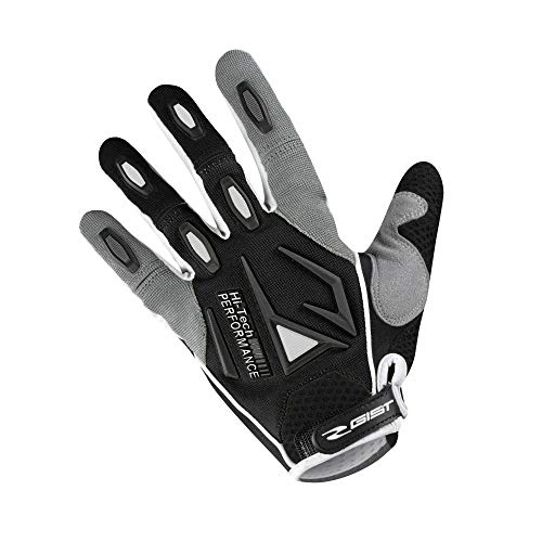 Mountain Bike Gloves : GIST Cycling Gloves Adult Long Shield Mountain Bike Black / Grey L (Pair)