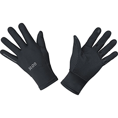Mountain Bike Gloves : GORE Wear Men's Waterproof Bike Gloves, GORE Wear C5 GORE-TEX Gloves, Size: 9, Colour: black, 100115