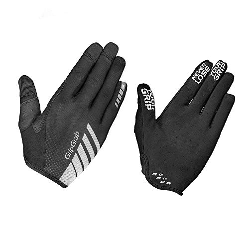 Mountain Bike Gloves : GripGrab Cycling Racing InsideGrip Long Finger Gloves Summer Black XL