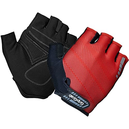 Mountain Bike Gloves : GripGrab Rouleur Cycling Gloves Comfortable Half Finger Padded Summer Fingerless Cushioned Road Bike Pull-Off Tabs