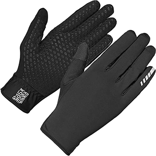 Mountain Bike Gloves : GripGrab Unisex's Raptor Professional Full-Finger Un-Padded Winter MTB Race Gloves Anti-Slip Off-Road Cycling Mountain-Bike Cyclocross, Black, Small