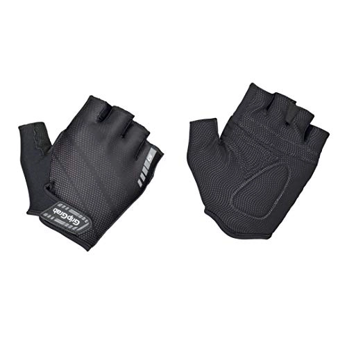 Mountain Bike Gloves : GripGrab Unisex's Rouleur Entry-Level Short Finger Padded Cycling Gloves-Fingerless Pull-Off Tabs-Black, White, Navy-Blue, Red, Small