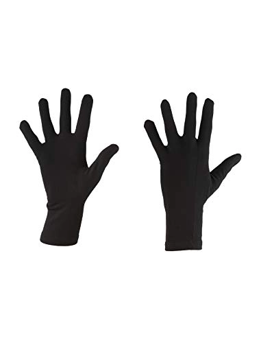 Mountain Bike Gloves : Icebreaker Unisex Oasis Hand Wear Glove Liners - Black, Medium