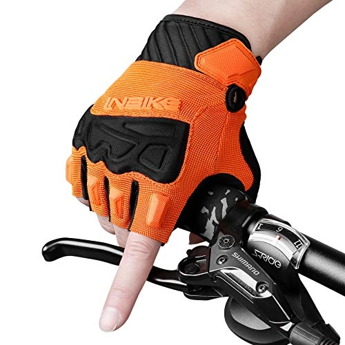 Mountain Bike Gloves : INBIKE MTB Gloves Motocross Mountain Bike DH Road Riding Half Finger Cycling Gloves