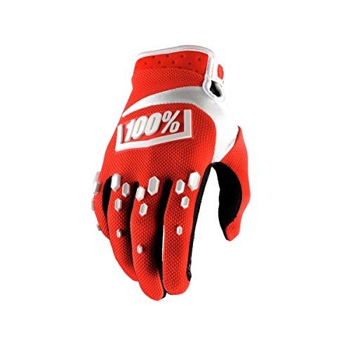 Mountain Bike Gloves : Inconnu 100% AIRMATIC Unisex Adult Mountain Bike Glove, Red / White