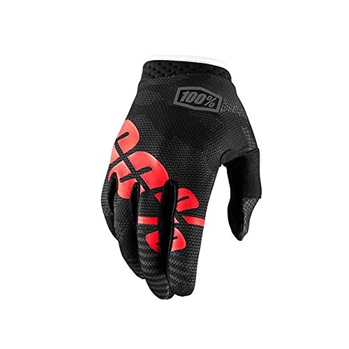 Mountain Bike Gloves : Inconnu 100% iTrack Unisex Adult Mountain Bike Glove, Black / Camo