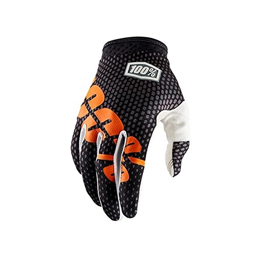 Mountain Bike Gloves : Inconnu 100% iTrack Unisex Adult Mountain Bike Glove, Grey / Orange