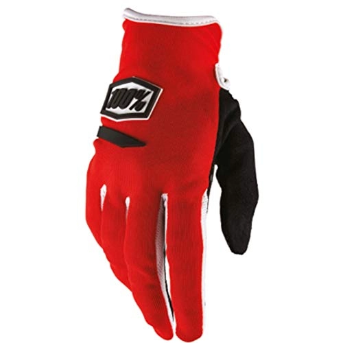 Mountain Bike Gloves : Inconnu 100% ridecamp Unisex Adult Mountain Bike Glove, Red