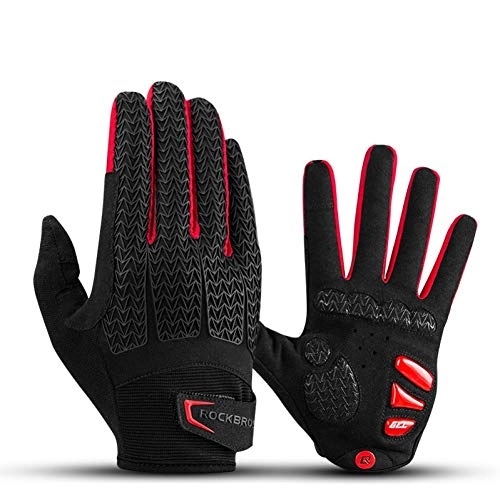 Mountain Bike Gloves : Kipeee Ski Gloves Winter Cycling Cycling Gloves Touch Screen Windproof Gloves Mtb Bicycle Gel Pad Shockproof Full Finger Mittens Gloves Autumn Winter
