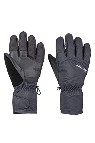 Mountain Bike Gloves : Marmot Men's PreCip Eco Undercuff Gloves, Black, Medium