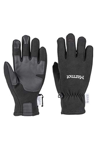Mountain Bike Gloves : Marmot Women's Wm's Infinium Windstop Stretch Fleece Gloves with Touch Screen Compatible Finger, Black, M
