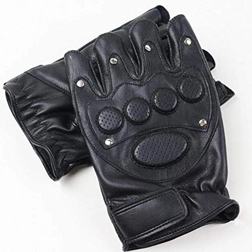 Mountain Bike Gloves : Motorbike Half Finger Gloves, Velcro design, Soft Comfortable and Wear-Resistant, for Outdoor Mountain Bike Motorcycle MTB