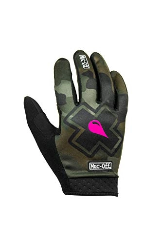 Mountain Bike Gloves : Muc-Off Camo MTB Gloves, Extra Large - Premium, Handmade Slip-On Gloves For Bike Riding - Breathable, Touch-Screen Compatible Material