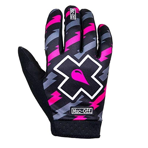 Mountain Bike Gloves : Muc Off Unisex's Bolt MTB, Extra Small-Premium, Handmade Slip-On Gloves for Bike Riding-Breathable, Touch-Screen Compatible Material Rider, XS