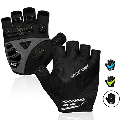 Mountain Bike Gloves : NICEWIN Cycling Gloves Mountain Bike Motorcycle-2021 Upgrade Classic Half-Finger Road Bicycle Glove for Men Women Soft Shockproof Liquid Silicone Pad Modules