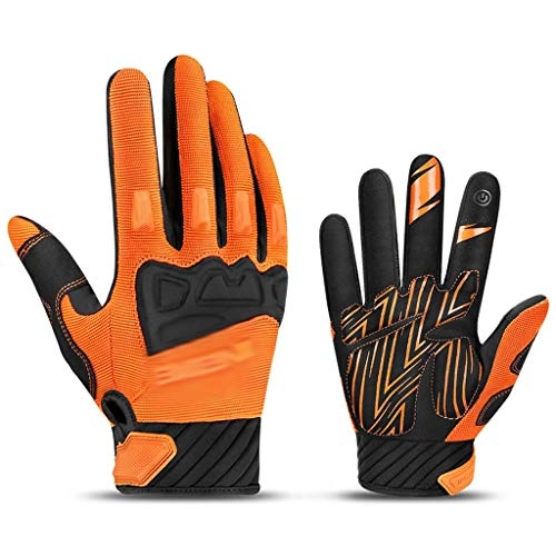Mountain Bike Gloves : NXYJD Mountain Bike Gloves Autumn Winter Touch Screen Men Women MTB Bicycle Cycling Gloves Full Finger Shockproof Sport Gloves (Size : XX-Large)