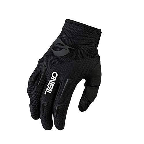 Mountain Bike Gloves : O'NEAL | Cycling-Glove | Motocross MX MTB DH FR Downhill Freeride | Durable, flexible materials, ventilated palm | Element Glove | Men | Black White | Size L