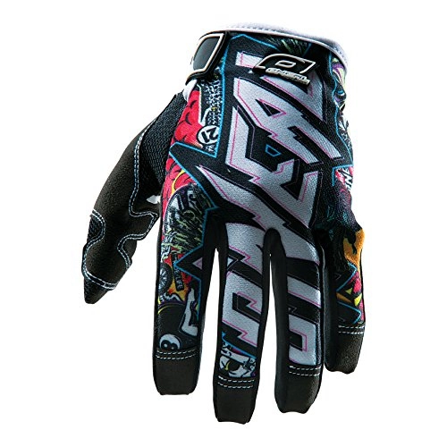 Mountain Bike Gloves : O'Neal Jump Crank Bicycle gloves, Children, boys, 0385KC-102, Black (black / multi), M