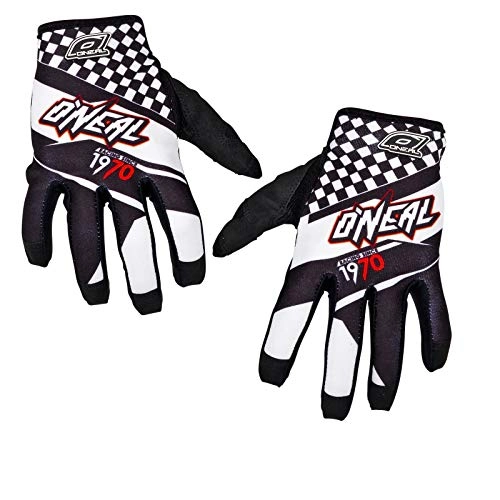 Mountain Bike Gloves : O'Neal Jump Glove Afterburner Schwarz MX DH Handschuhe Größe X-Large